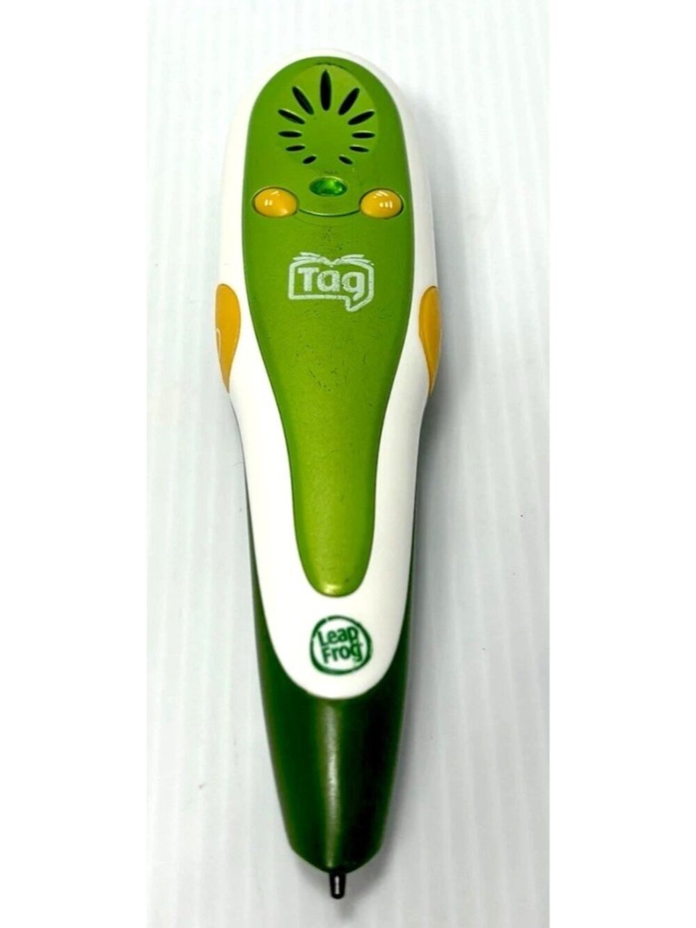 LeapFrog Tag Reading System Pen Green White Handheld Educational Toy GUC